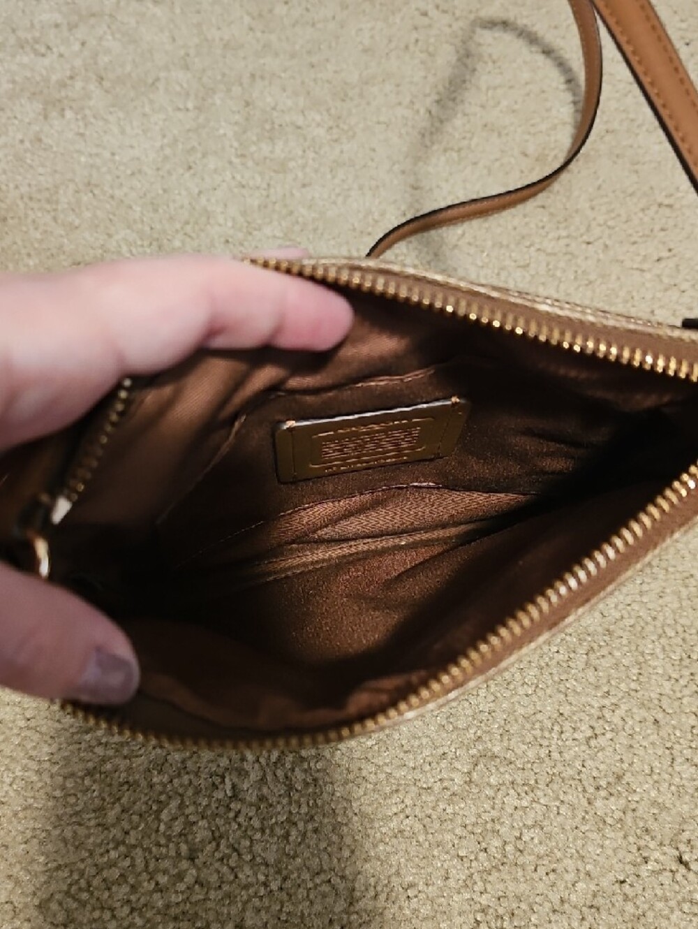 Coach Brown Signature Crossbody Bag - Picture 5 of 5